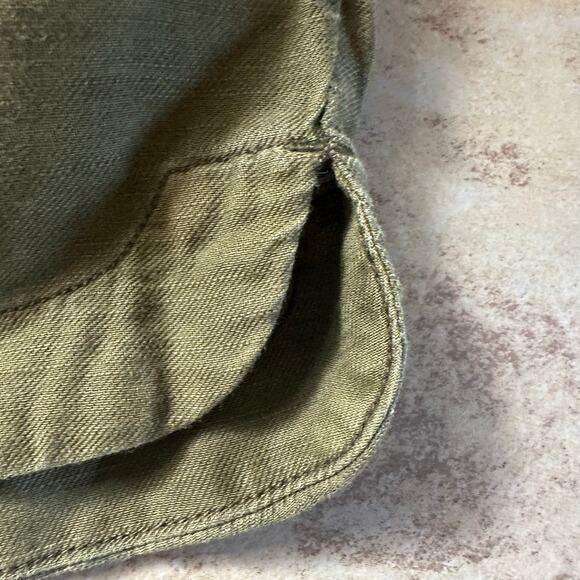 Anthropologie Pilcro‎ Lea Utility Mini Skirt Military Olive Green Size Small - Picture 4 of 12